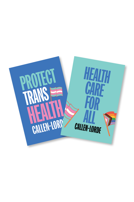 “Protect Trans Health” Advocacy Placards