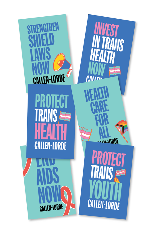 “Protect Trans Health” Advocacy Placards